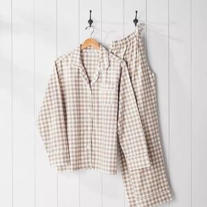 Serena & Lily Belvedere Flannel Pajamas in Doe Gingham NWT